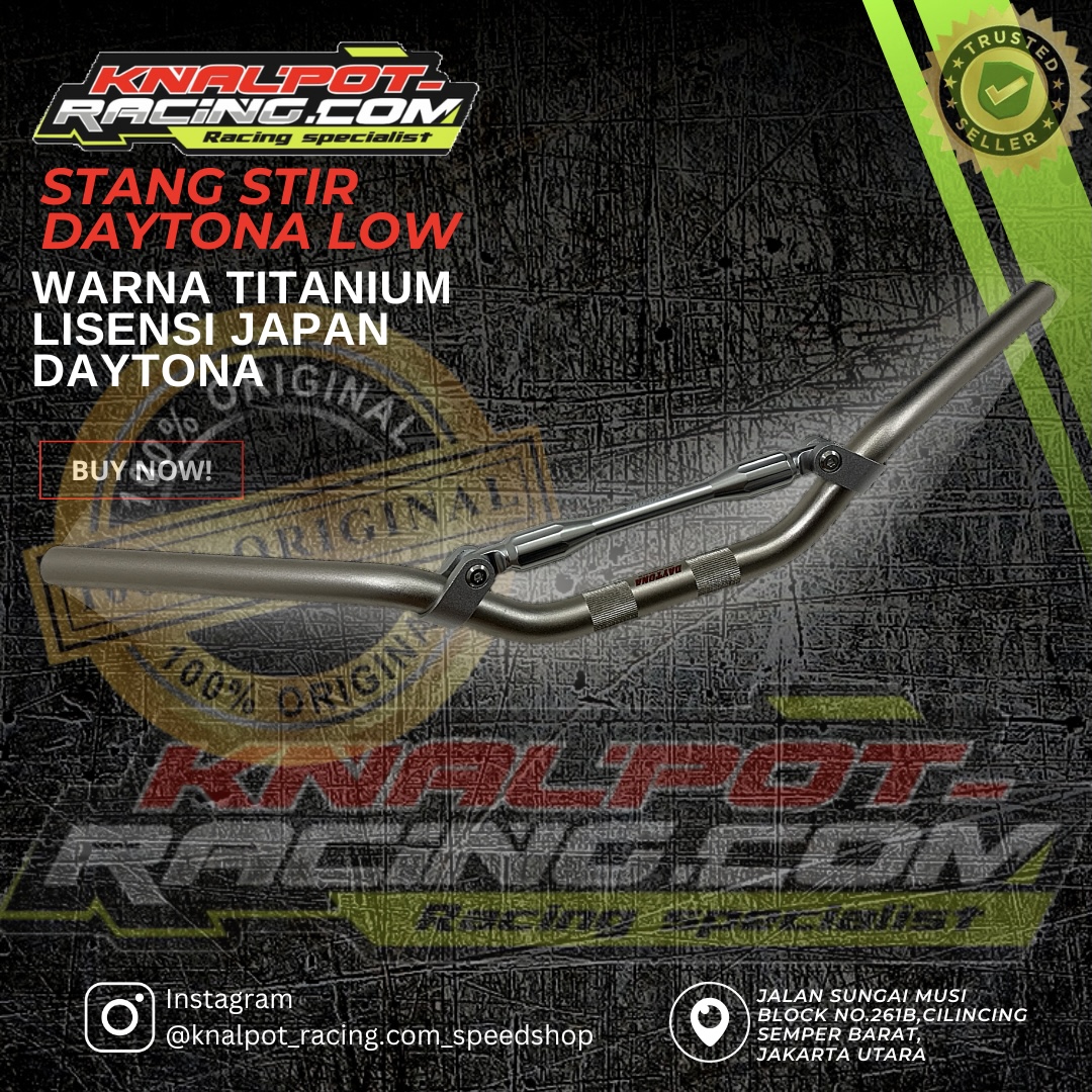 STANG STIR DAYTONA LOW WARNA TITAN LISENSI JAPAN DAYTONA